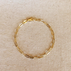 18k Gold Filled Short Link Paperclip Bracelet 7 inches with Extender