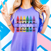 Crayon Teacher  | Teacher Gift Comfort Colors Tees