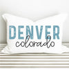 Hometown Personalized Lumbar Throw Pillow Cover | Farmhouse