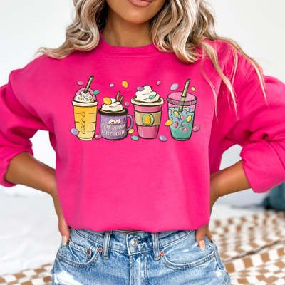 Women's Easter Graphic Sweatshirt Coffee Crewneck