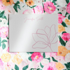 Personalized Note Cards & Envelope Set, Floral Custom Stationery with Name Minimalist Notecards Ladies Gift Folded Cards