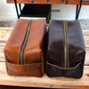 Personalized Leather Dopp Kit with Initials