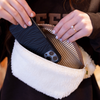 Fleece Belt Bag for Women Crossbody Sling Bag Sherpa with Adjustable Strap Fanny Pack