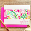 Personalized Stationery | Floral Stationary with Lilly | Stationary Notecards, Personalized Watercolor, Monogram, Custom, Girly Card Set