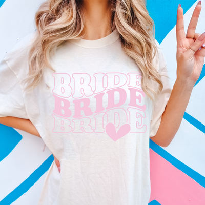 Bride Bachelorette Party Graphic T-Shirt Comfort Colors Brand