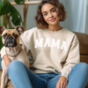 Mama Embossed Puff Graphic Sweatshirt