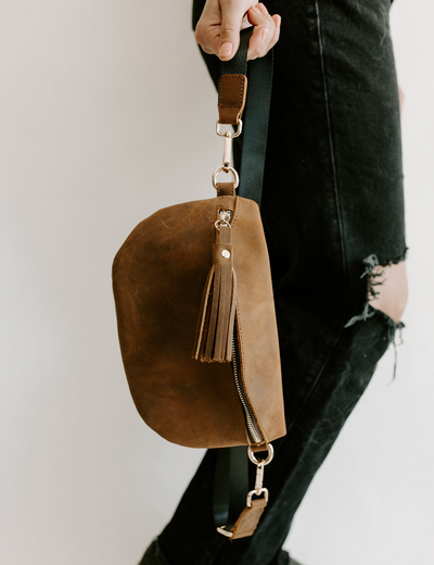 Genuine Leather Belt Bag Fanny Pack