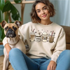Dog Mom Latte Graphic Sweatshirt for Women Dog Lover
