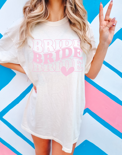 Bride Bachelorette Party Graphic T-Shirt Comfort Colors Brand