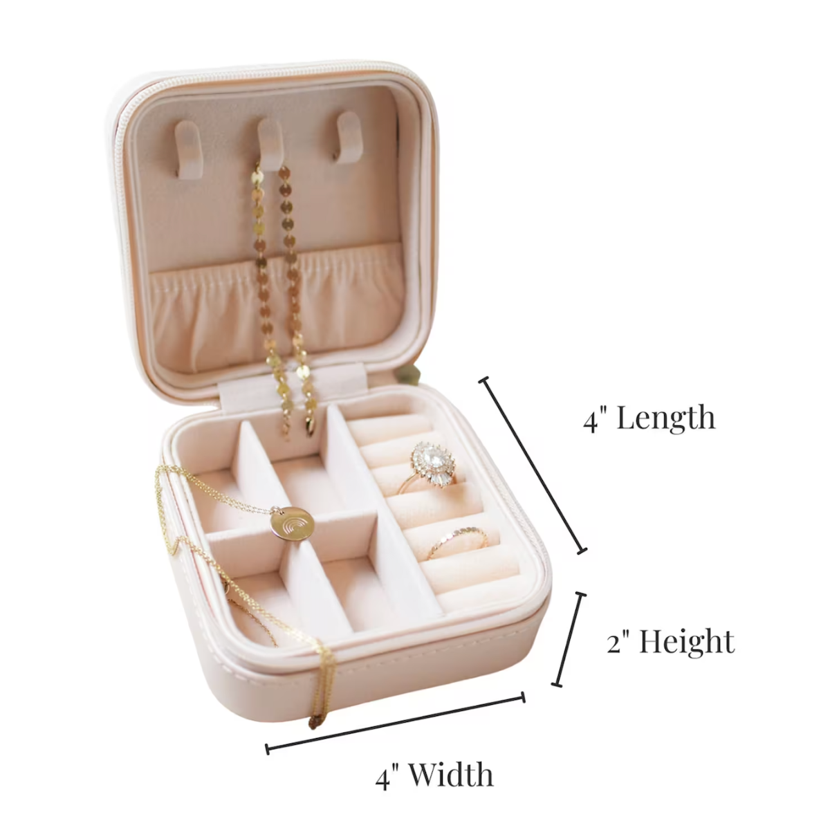 Personalized Velvet Jewelry Box - The White Invite
