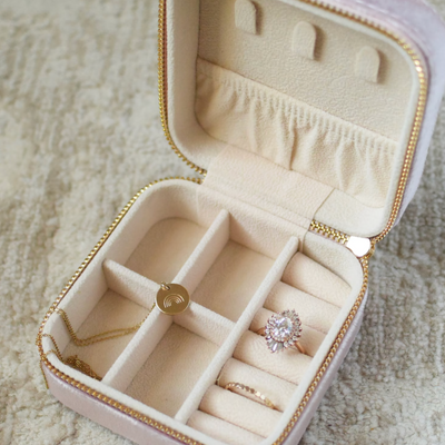 Personalized Velvet Jewelry Box