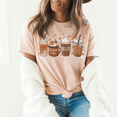 Pumpkin Spice Coffee Fall Graphic Tee | Women Graphic Tees