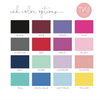 ink color options of Personalized Stationery Note Card Set