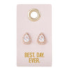 Best Day Ever Earrings Gift for the Bride
