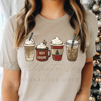 Neutral Christmas Lattes Women's Graphic Tee