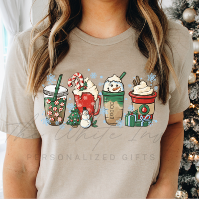 Christmas Peppermint Lattes Women's Graphic Tee