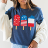 Red White and Blue Popsicle - 4th of July Women's Graphic Tees