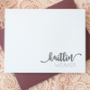 Notecard Set Lower Right Side Calligraphy Personalized Stationery