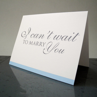 I Can't Wait to Marry You Card Gift for Bride or Groom