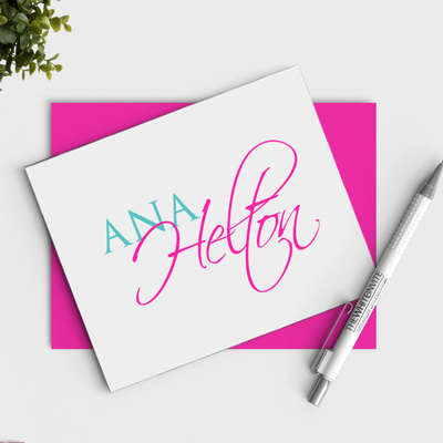 Personalized Stationery Note Card Set