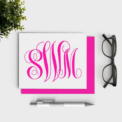 Personalized Monogrammed Stationery Traditional Style
