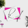 Initial w/ Calligraphy Stationery Personalized Stationery