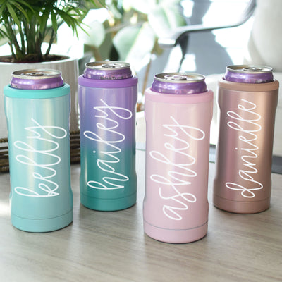 Brumate Slim Hopsulator, Skinny Can Cooler, Cooler for Skinny Cans, Stainless Cooler, Bachelorette Party, Custom Personalized Monogrammed