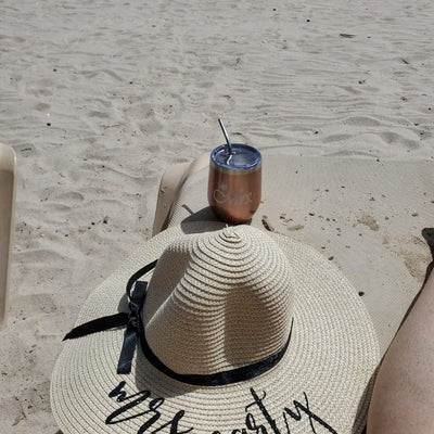 Personalized Living My Best Life (or Your Choice of Wording) Beach Hat / Floppy Hat