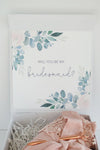bridesmaid gift box with card