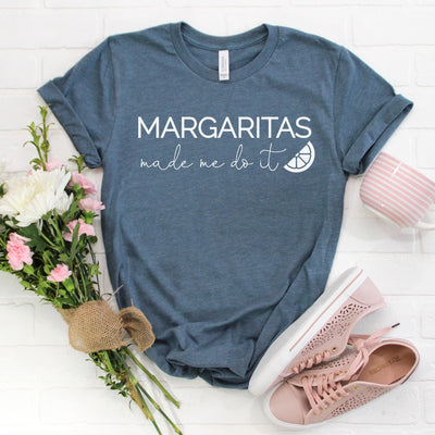 Margaritas Made Me Do It Women's Graphic Tee