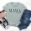 Personalized Mom Shirt Women's Graphic Tee in seafoam